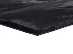 Alfombra interior - shaggy liso - negro - 160 x 230 cm - FOX