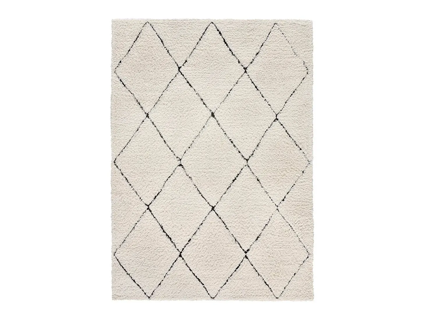 Alfombra interior - shaggy - crema - 120 x 170 cm - ATESA