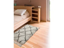 Alfombra interior - shaggy liso - blanco - 140 x 200 cm - SAMIRA
