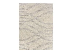 Alfombra interior - shaggy escandinavo - plata - 133 x 190 cm - HELIA