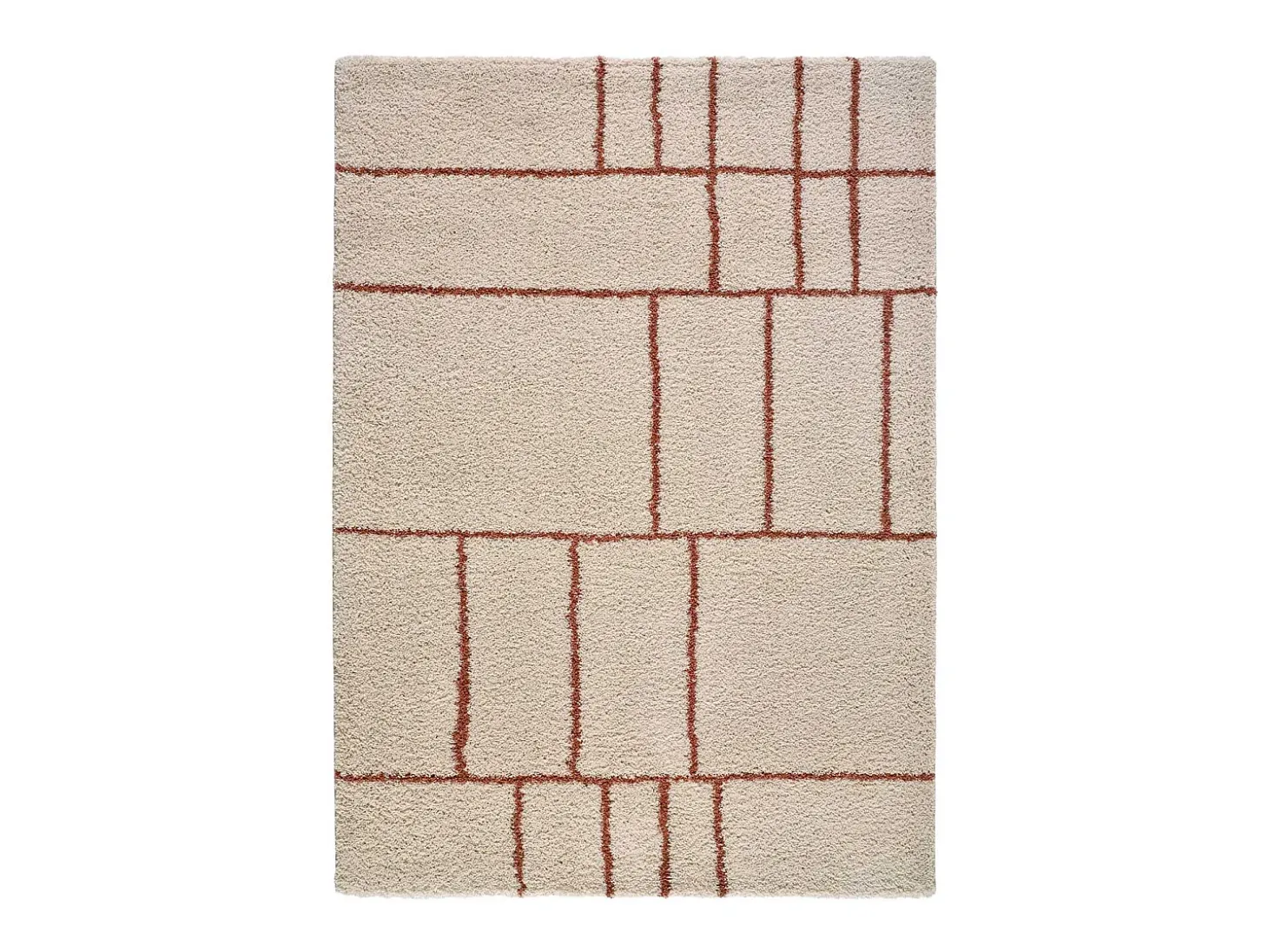 Alfombra interior - shaggy geométrico - caldera - 80 x 150 cm - HELIA