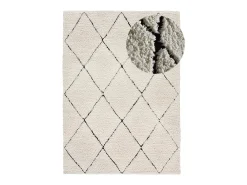 Alfombra interior - shaggy - crema - 200 x 290 cm - ATESA