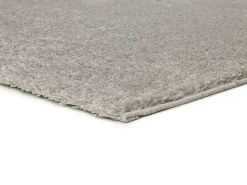 Alfombra interior - shaggy liso - plata - 120 x 180 cm - ATLAS