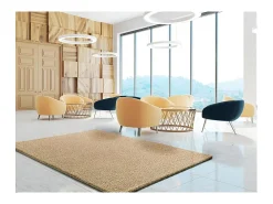 Alfombra interior - shaggy liso - beige - 160 x 230 cm - NORGE