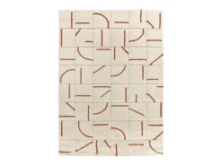 Alfombra interior - shaggy geométrico - caldera - 133 x 190 cm - BRENDA