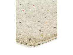 Alfombra interior - shaggy moderno - crema / multicolor - 120 x 180 cm - LUSH