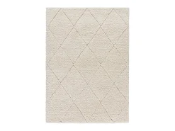 Alfombra interior - shaggy - blanco - 60 x 120 cm - ATESA
