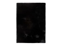 Alfombra interior - shaggy liso - negro - 80 x 150 cm - FOX