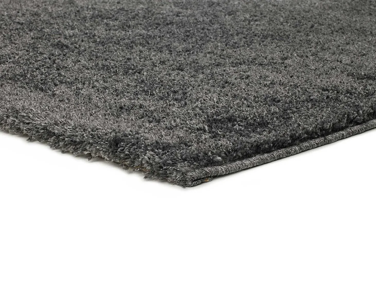 Alfombra interior - shaggy liso - antracita - 120 x 180 cm - ATLAS