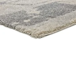 Alfombra interior - shaggy abstracto - plata - 160 x 230 cm - HELIA