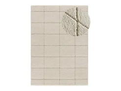 Alfombra interior - shaggy - blanco - 133 x 190 cm - MOLIER