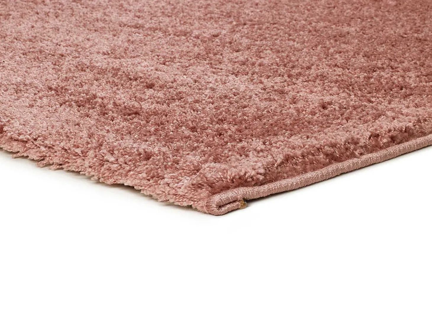 Alfombra interior - shaggy liso - rosa - 60 x 120 cm - ATLAS