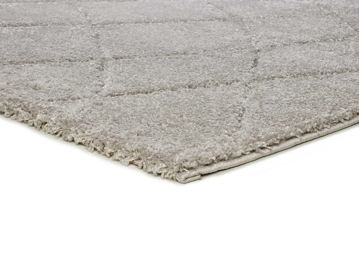 Alfombra interior - shaggy - plata - 133 x 190 cm - MOLIER