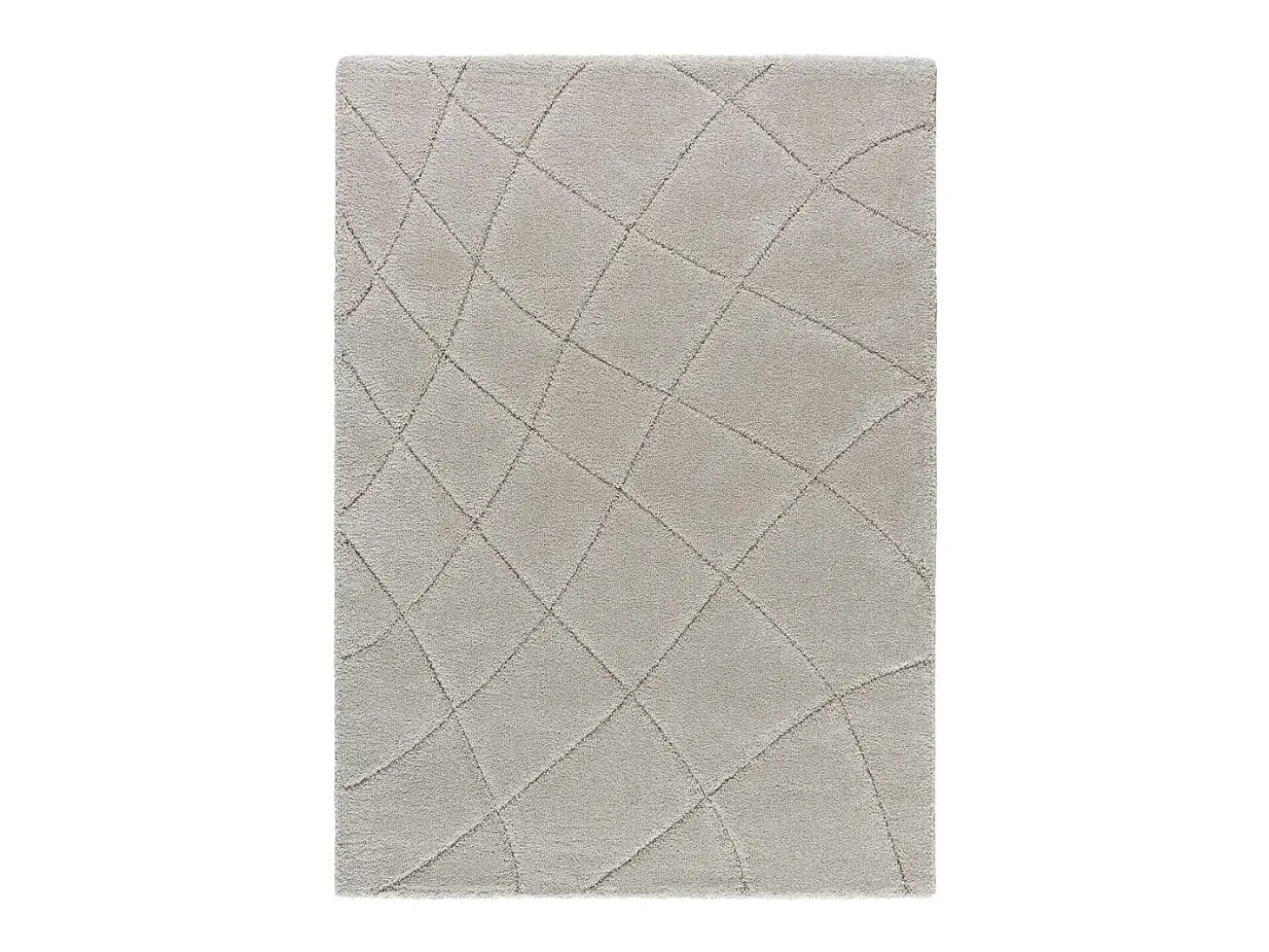 Alfombra interior - shaggy - plata - 133 x 190 cm - MOLIER