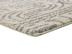 Alfombra interior - shaggy escandinavo - plata - 160 x 230 cm - HELIA