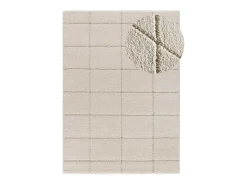 Alfombra interior - shaggy - blanco - 160 x 230 cm - MOLIER