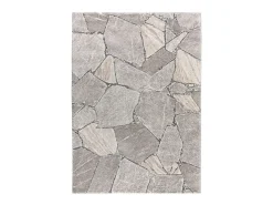 Alfombra interior - shaggy moderno - gris - 80 x 150 cm - KIVET