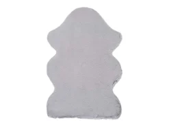 Alfombra interior - shaggy liso - plata - 60 x 90 cm - FOX