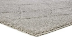 Alfombra interior - shaggy - plata - 80 x 150 cm - MOLIER