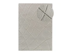 Alfombra interior - shaggy - plata - 80 x 150 cm - MOLIER