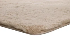 Alfombra interior - shaggy liso - beige - 140 x 200 cm - ALPACA