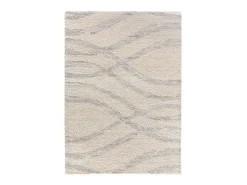Alfombra interior - shaggy escandinavo - plata - 80 x 150 cm - HELIA