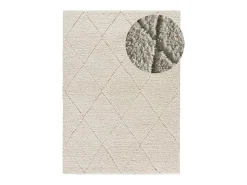 Alfombra interior - shaggy - blanco - 120 x 170 cm - ATESA