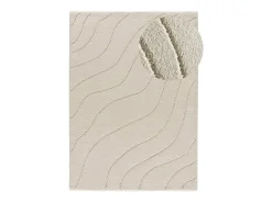 Alfombra interior - shaggy - blanco - 160 x 230 cm - MOLIER