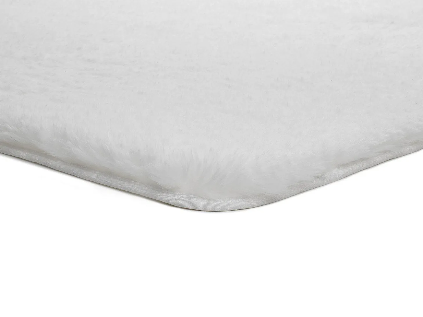 Alfombra interior - shaggy liso - blanco - 80 x 150 cm - ALPACA