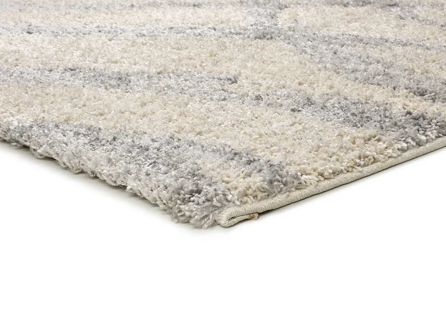 Alfombra interior - shaggy escandinavo - plata - 160 x 230 cm - HELIA