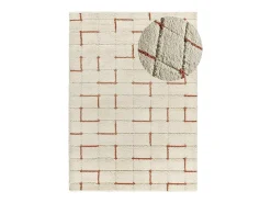 Alfombra interior - shaggy geométrico - caldera - 160 x 230 cm - BRENDA
