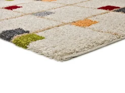 Alfombra interior - shaggy geométrico - multicolor - 160 x 230 cm - BREMEN