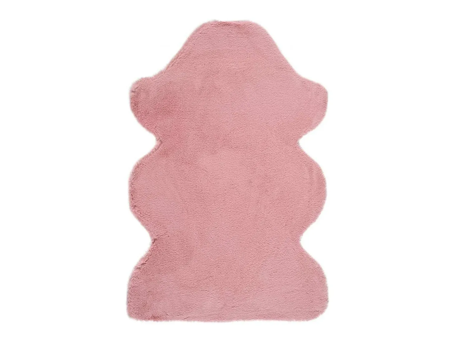 Alfombra interior - shaggy liso - rosa - 60 x 90 cm - FOX