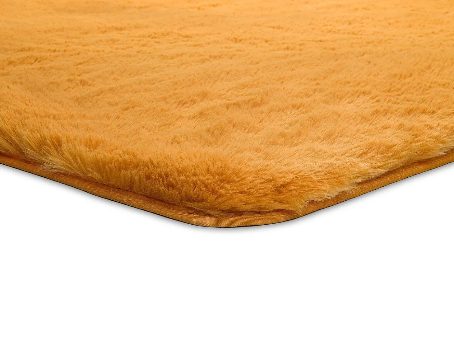 Alfombra interior - shaggy liso - mostaza - 80 x 150 cm - ALPACA