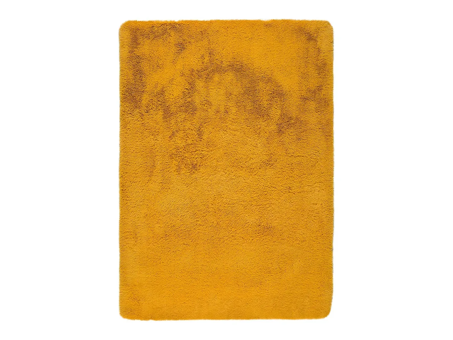Alfombra interior - shaggy liso - mostaza - 80 x 150 cm - ALPACA