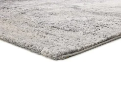 Alfombra interior - shaggy abstracta - gris - 140 x 200 cm - KIVET