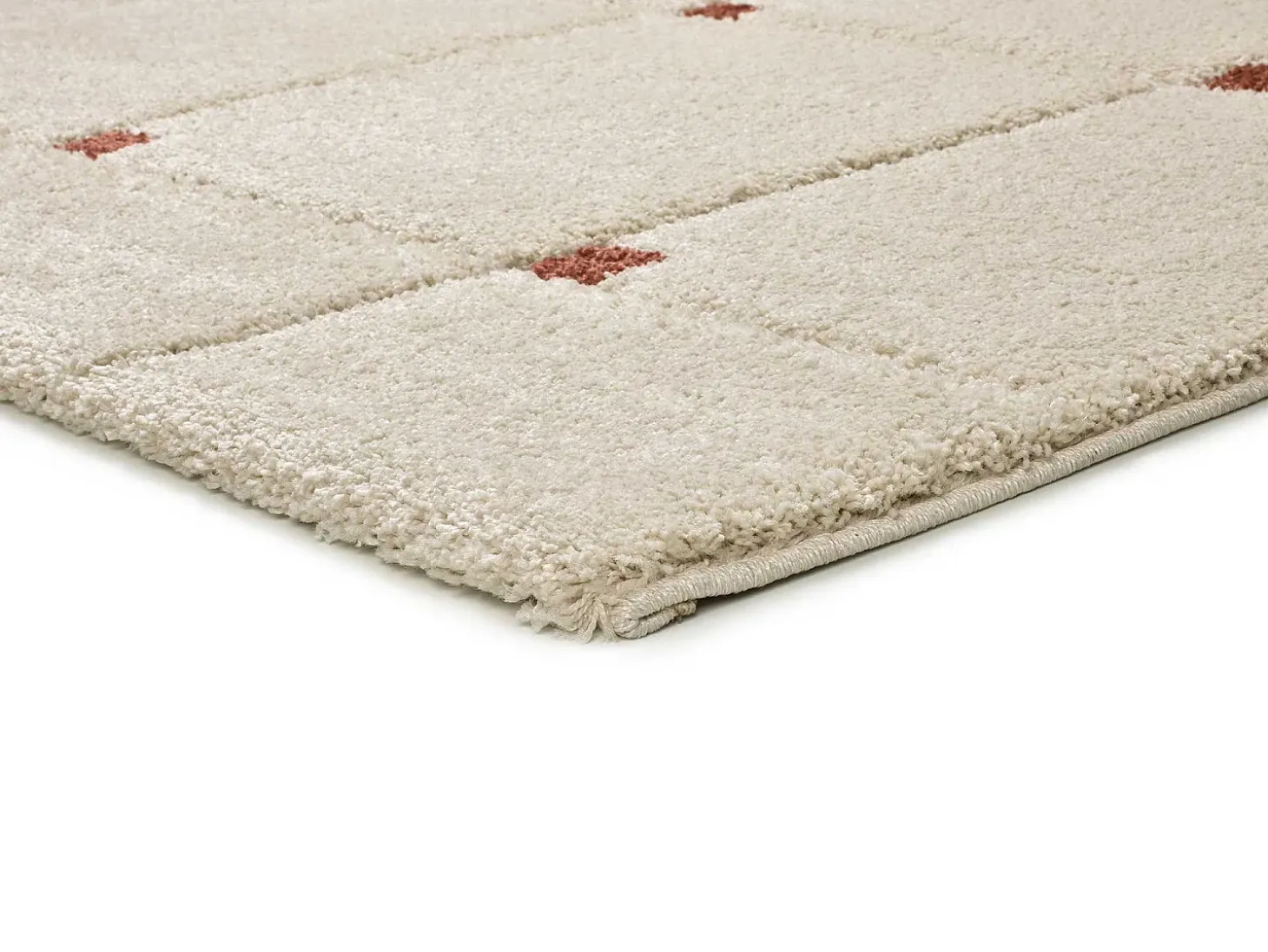 Alfombra interior - shaggy geométrico - caldera - 80 x 150 cm - BRENDA