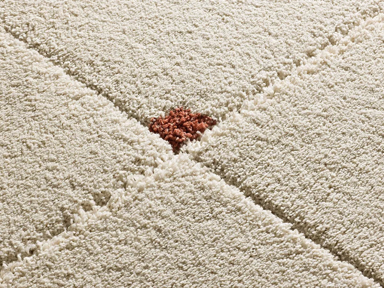 Alfombra interior - shaggy geométrico - caldera - 80 x 150 cm - BRENDA