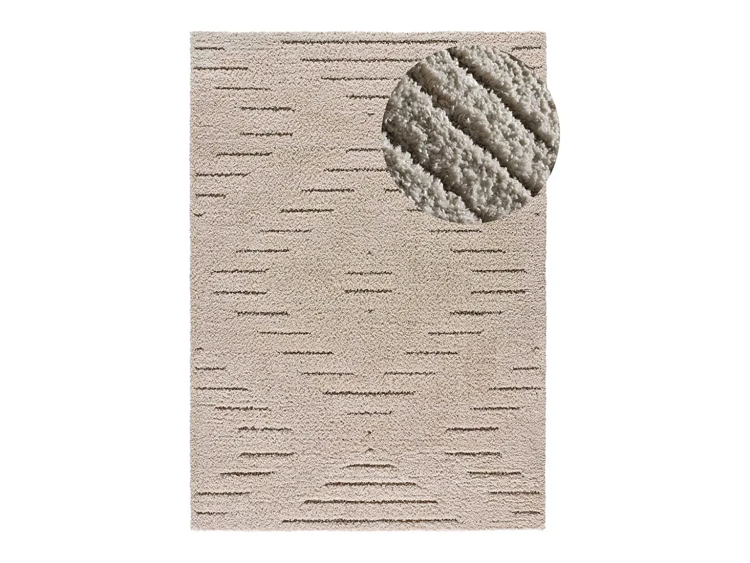 Alfombra interior - shaggy - crema - 120 x 170 cm - ATESA