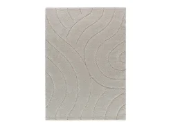 Alfombra interior - shaggy - plata - 133 x 190 cm - MOLIER