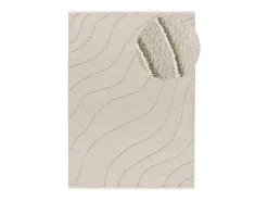 Alfombra interior - shaggy - blanco - 80 x 150 cm - MOLIER
