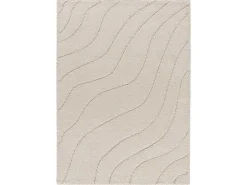 Alfombra interior - shaggy - blanco - 133 x 190 cm - MOLIER