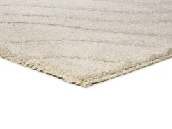Alfombra interior - shaggy - blanco - 133 x 190 cm - MOLIER