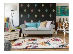 Alfombra interior - étnica - multicolor - 140 x 200 cm - KATRINA