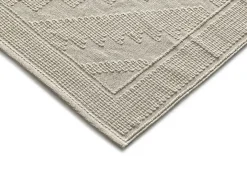 Alfombra interior - étnico con relieve - crema - 160 x 230 cm - PAMUK