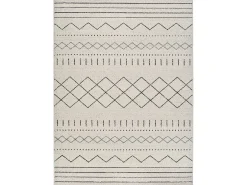 Alfombra interior - étnico - blanco - 140 x 200 cm - AKKA