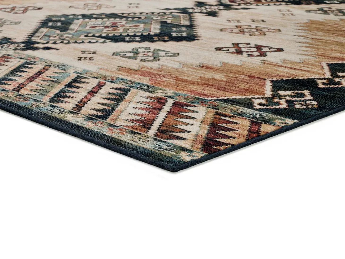 Alfombra interior - étnico - multicolor - 95 x 140 cm - ANTALIA