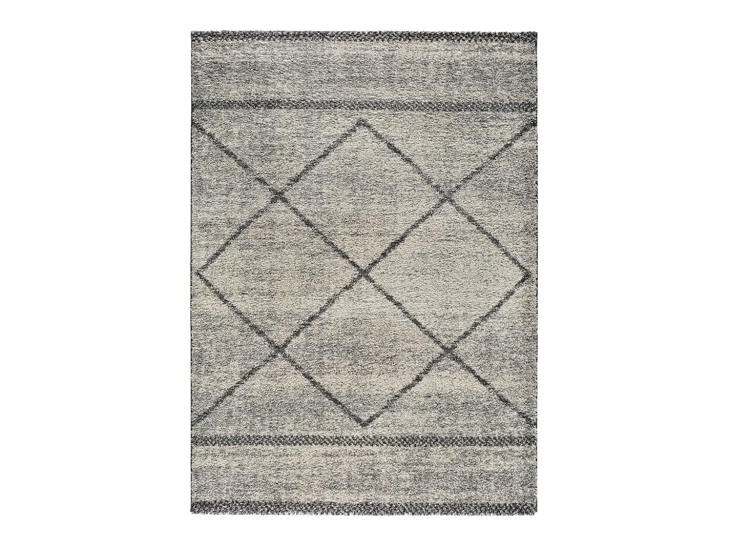 Alfombra interior - étnico - gris - 160 x 230 cm - KASBAH