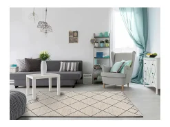 Alfombra interior - étnico - blanco - 160 x 230 cm - MALIKA