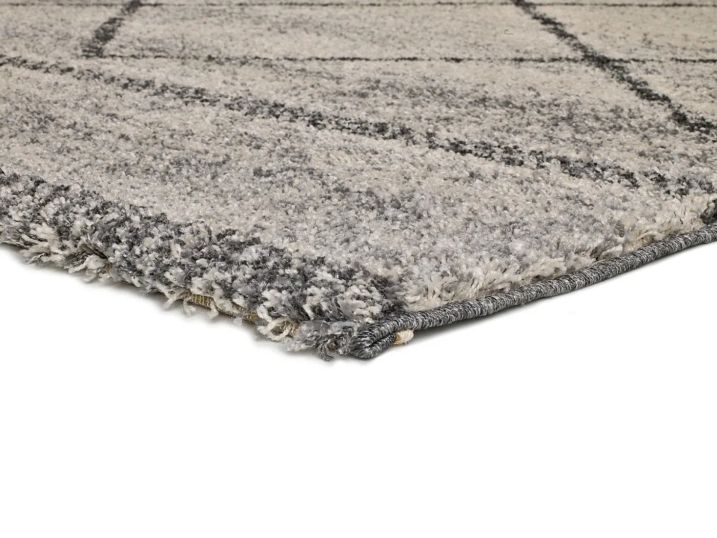 Alfombra interior - étnico - gris - 80 x 150 cm - KASBAH
